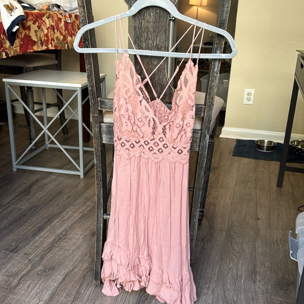 Free People Adella Slip Dress
